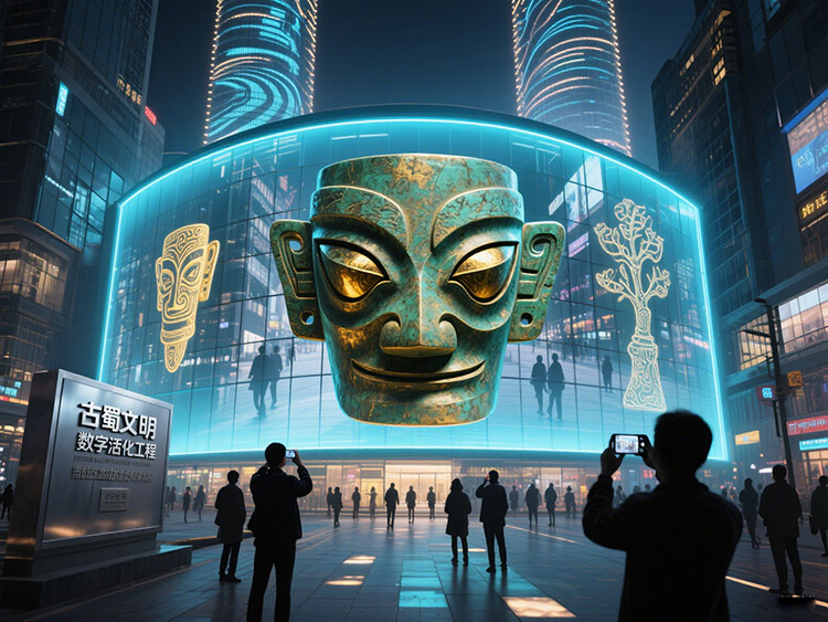 三星堆+LED：成都如何用大屏“復(fù)活”千年文明|成都LED顯示屏