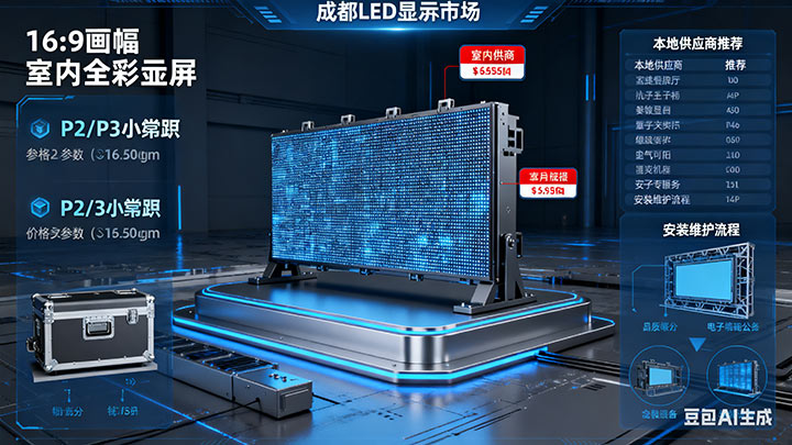 成都LED顯示屏選購(gòu)安裝全攻略｜供應(yīng)商排名、價(jià)格及維修服務(wù)指南